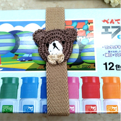 おめかしくまちゃん（縦バージョン）ランチ・手帳ベルト【送料無料】 8枚目の画像