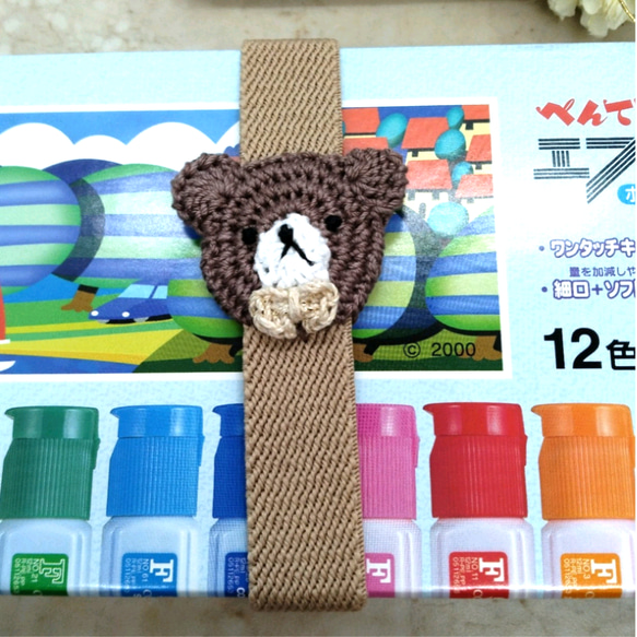 おめかしくまちゃん（縦バージョン）ランチ・手帳ベルト【送料無料】 8枚目の画像