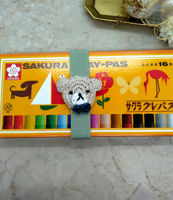 おめかしくまちゃん（縦バージョン）ランチ・手帳ベルト【送料無料】 10枚目の画像