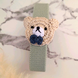 おめかしくまちゃん（縦バージョン）ランチ・手帳ベルト【送料無料】 4枚目の画像