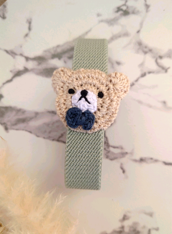 おめかしくまちゃん（縦バージョン）ランチ・手帳ベルト【送料無料】 4枚目の画像