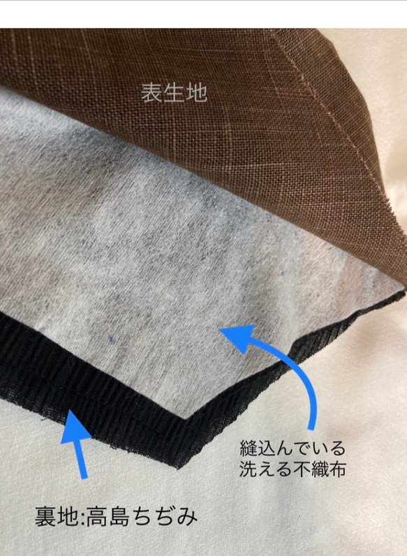 【新作✨】 竹パンダ（柄①-76）文生地　手ぬぐい生地 綿100%マスク　 19枚目の画像