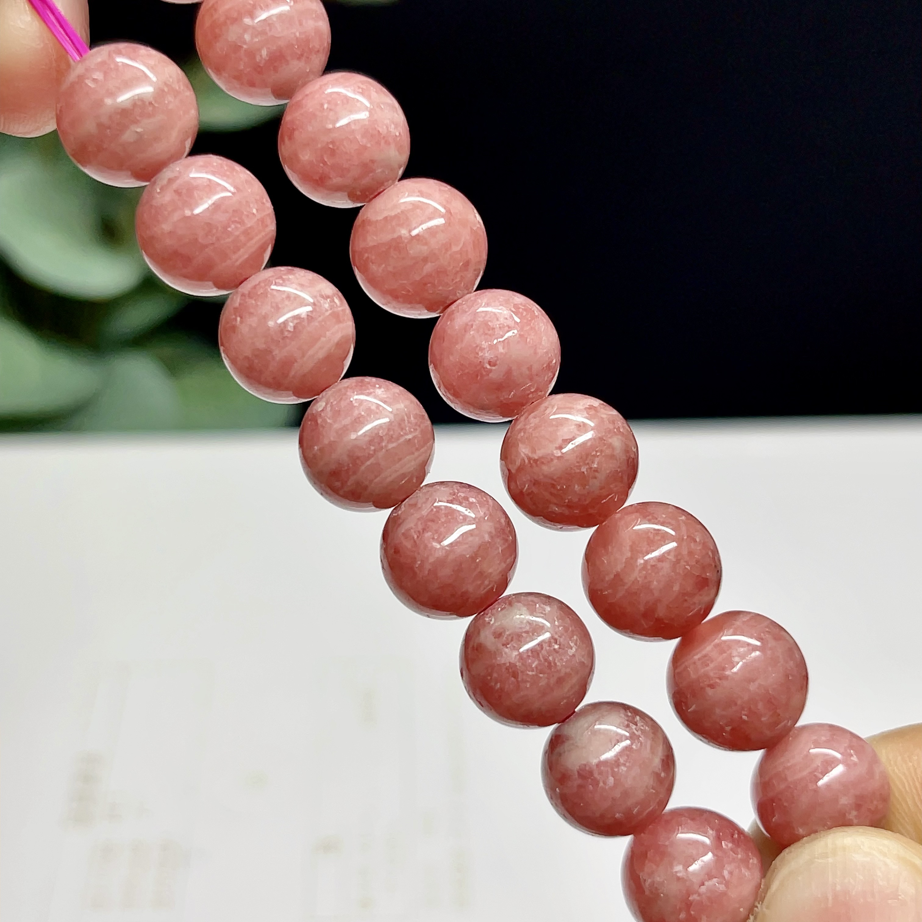 【インカローズ　ブレスレット　ロードクロサイト 天然石【高品質】1