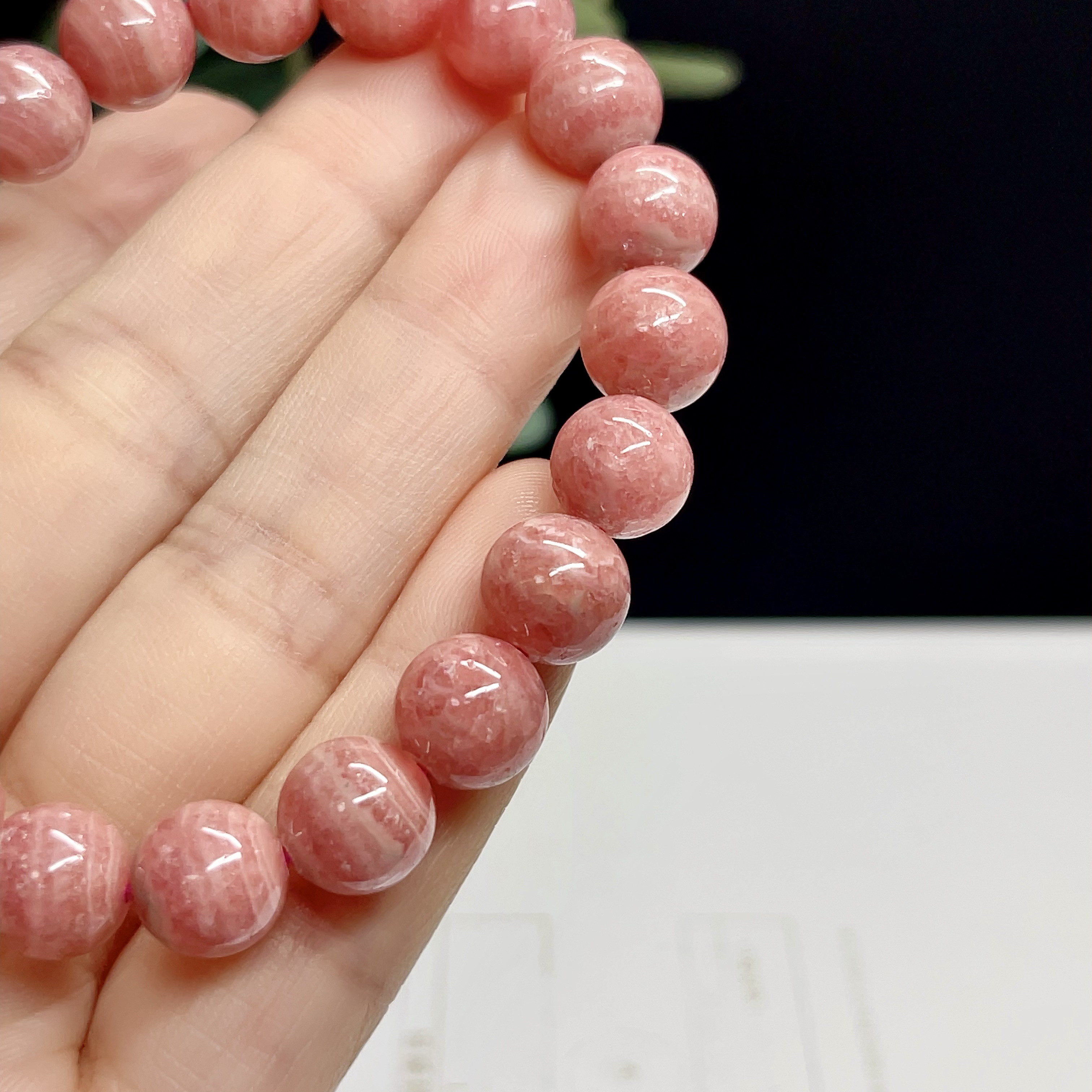 【インカローズ　ブレスレット　ロードクロサイト 天然石【高品質】1