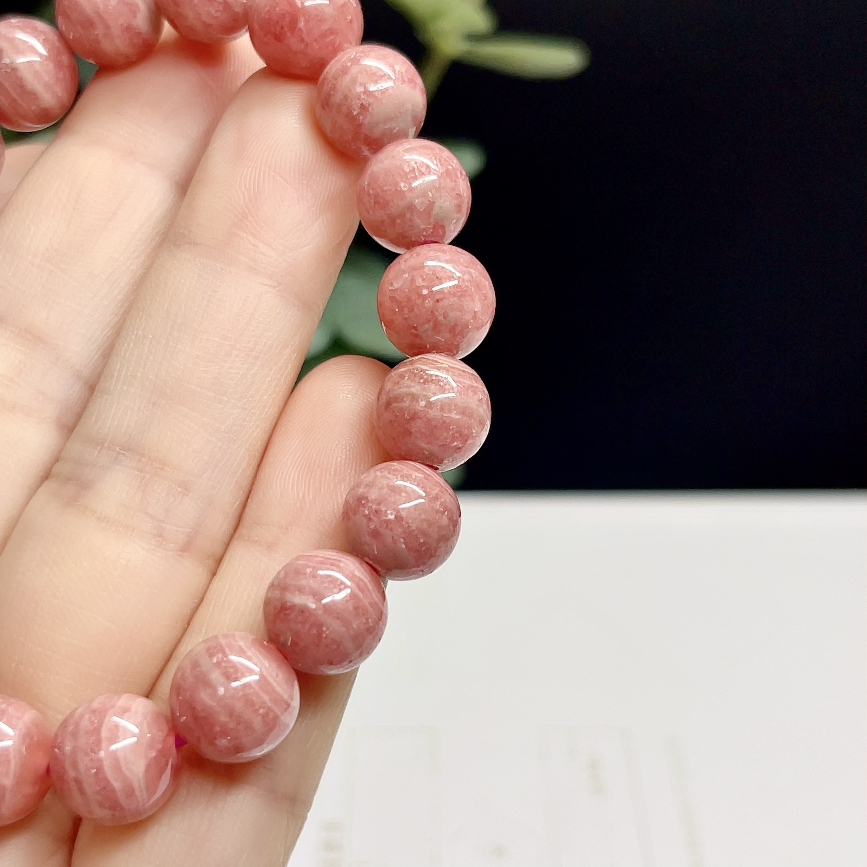 【インカローズ　ブレスレット　ロードクロサイト 天然石【高品質】1