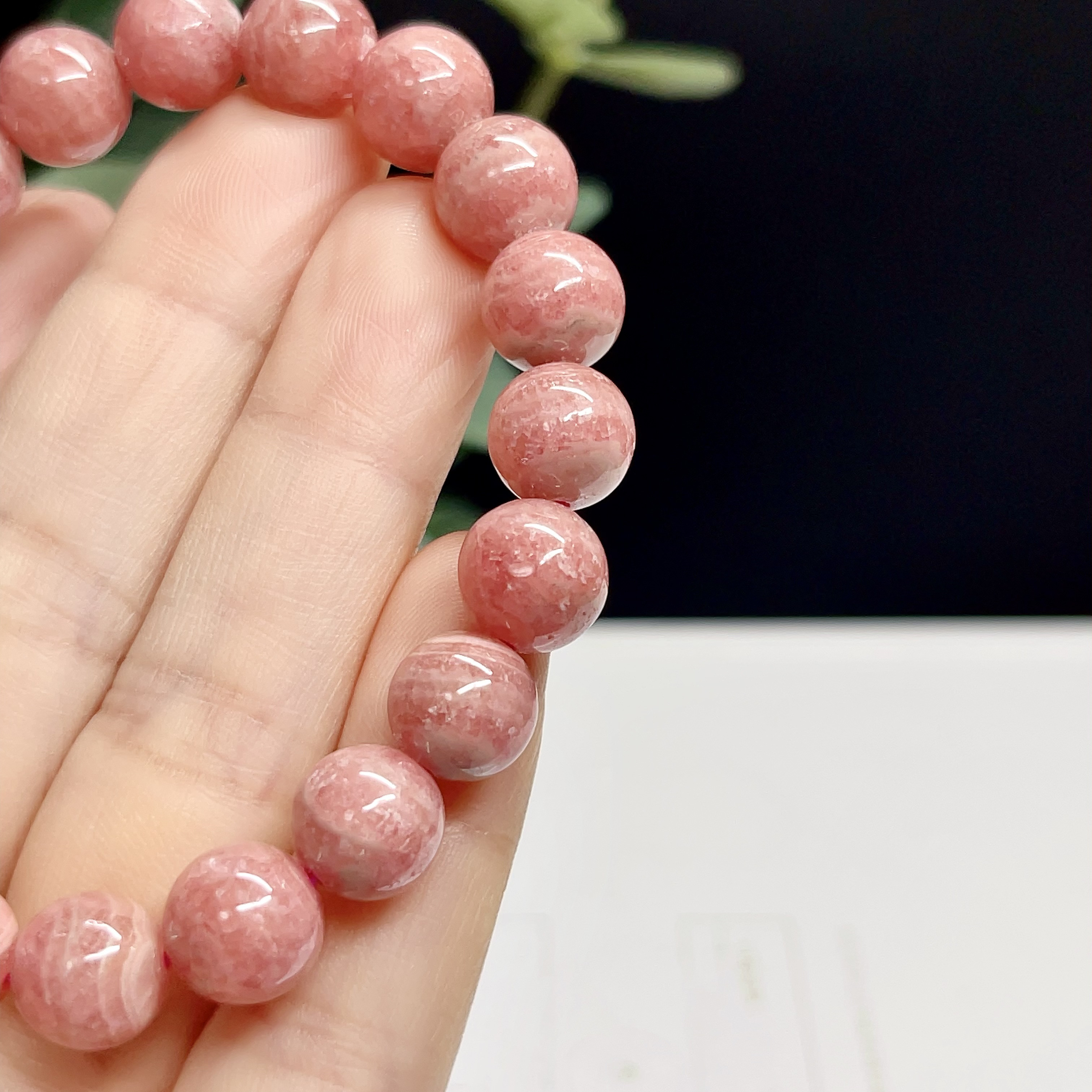 【インカローズ　ブレスレット　ロードクロサイト 天然石【高品質】1