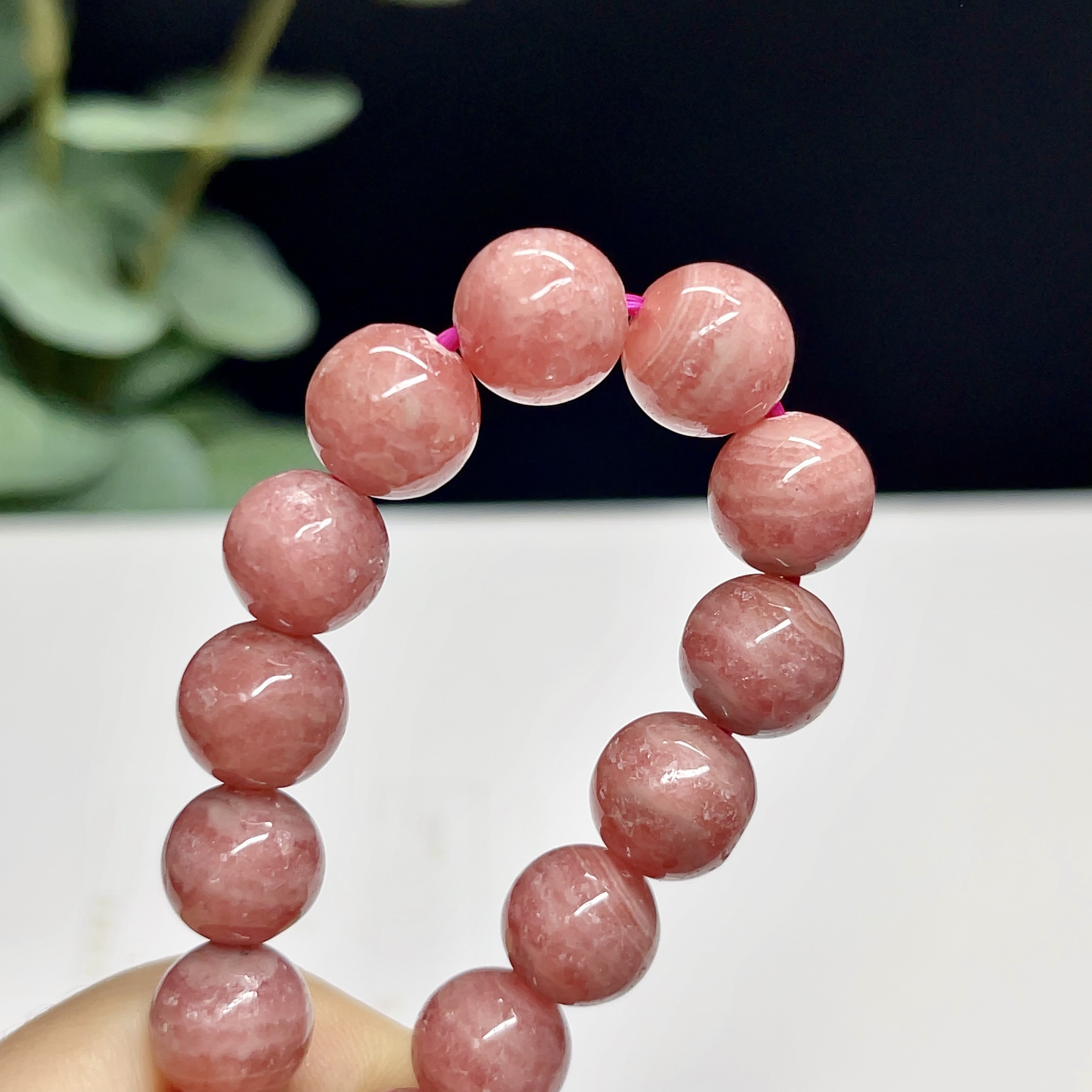 【インカローズ　ブレスレット　ロードクロサイト 天然石【高品質】1