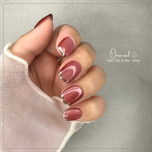 design140】シアーピンクチークネイルチップ ネイルチップ（つけ爪  