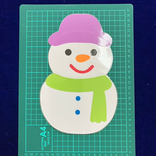 壁面 冬 かまくら 雪だるま 12月 1月 型紙 mako 通販 17544159