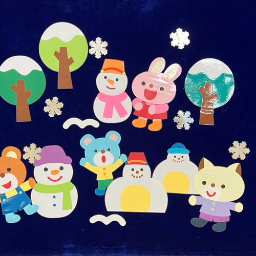 雪だるまページ めっちゃちいさい紙ファイル 雪だるま|ペーパーサミット