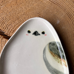 パスタ&サラダ皿【シマエナガ】 3枚目の画像
