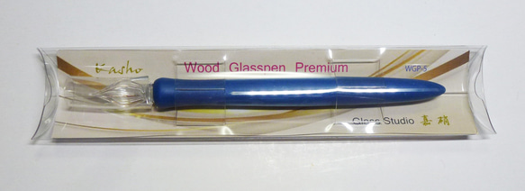 Wood Glasspen Premium　ブルー WGP-５+ ペンレストCS 2枚目の画像