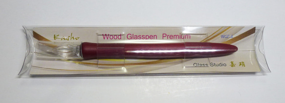 Wood Glasspen Premium　ボルドー WGP-４ + ペンレストCS 2枚目の画像