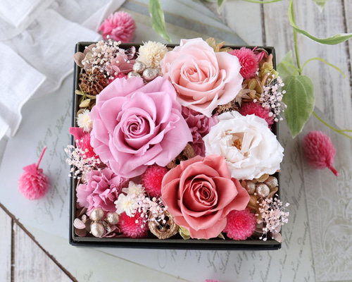 アンティークジュエリーボックス 薔薇 パール ゴールド ベロアピンク 花② アンティークジュエリーボックス 薔薇 パール ゴールド ベロア