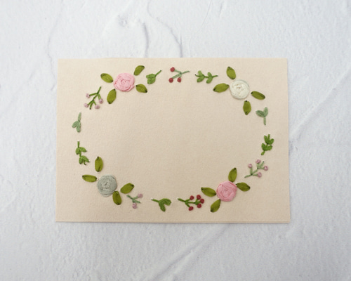 strawberry様♡専用です　ハンドメイド　 リボン刺繍フレーム strawberry様♡専用です ハンドメイド リボン刺繍フレーム