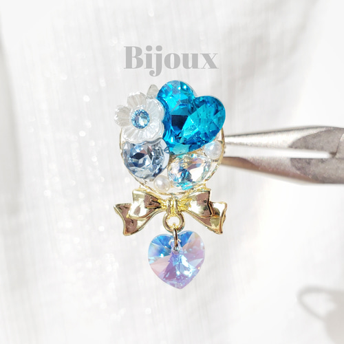 March birthday color accessories（アクアマリン） リング 指輪
