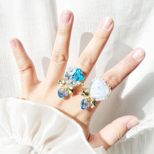 March birthday color accessories(アクアマリン) リング 指輪 March birthday color accessories(アクアマリン) リング 指輪