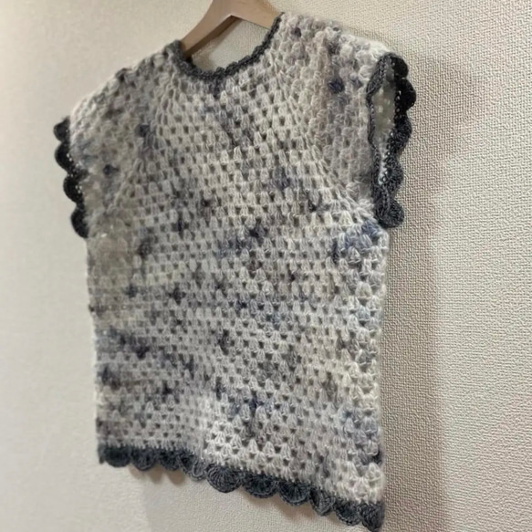 ⭐︎handmade⭐︎手編み　モヘア調　セーター 2枚目の画像