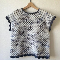 ⭐︎handmade⭐︎手編み　モヘア調　セーター 5枚目の画像