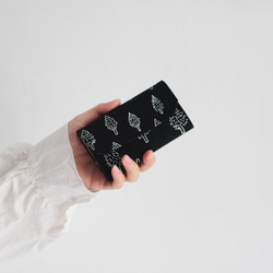 墨黑森林 帆布可水洗紙 零錢包卡片夾 輕錢包 附紙盒 可包裝 手工絹印 環保天然 第1張的照片