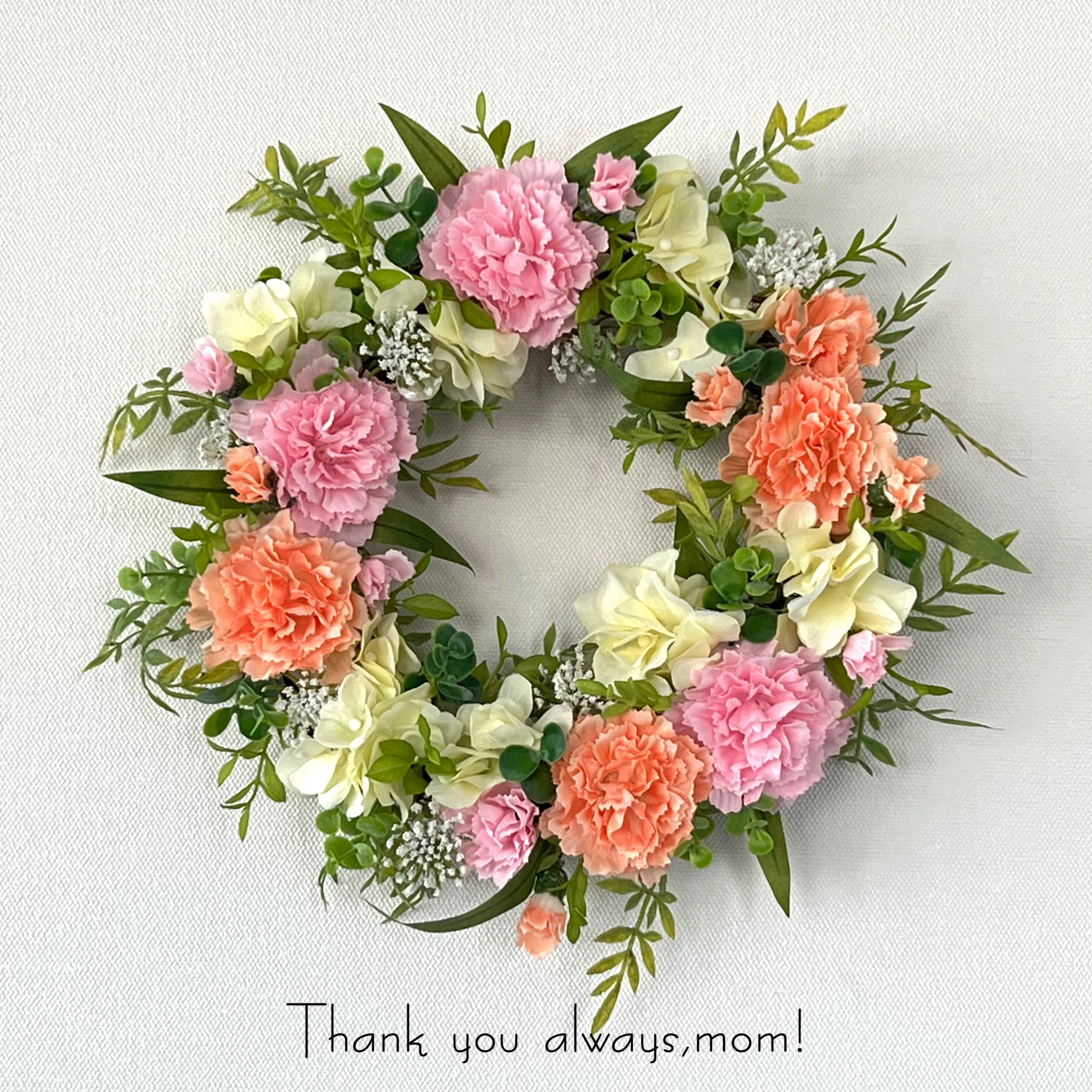 『特集掲載』和む～カーネーションのリース