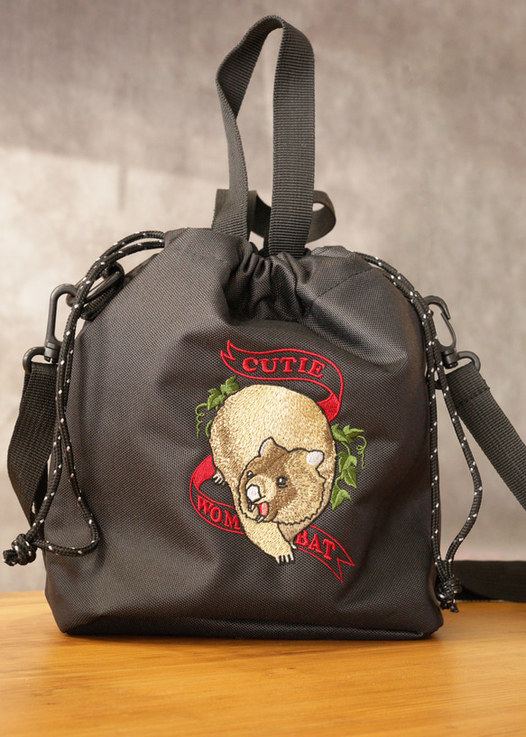 にゃー様 ハワイアンバッグ イプケース 巾着 巾着バッグ 「CUTIE