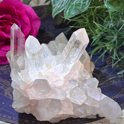 ヒマラヤ✨  マニカラン産　ピンク水晶  原石　クラスター 4枚目の画像