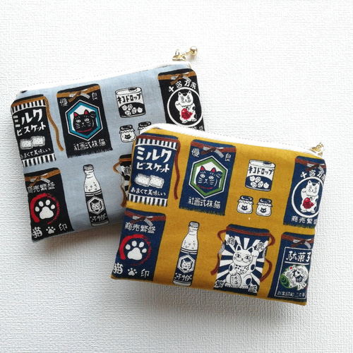 フラットポーチ♡レディ＆わんことにゃんこ フラットポーチ♡にゃんこ フラットポーチ♡レディ＆わんことにゃんこ