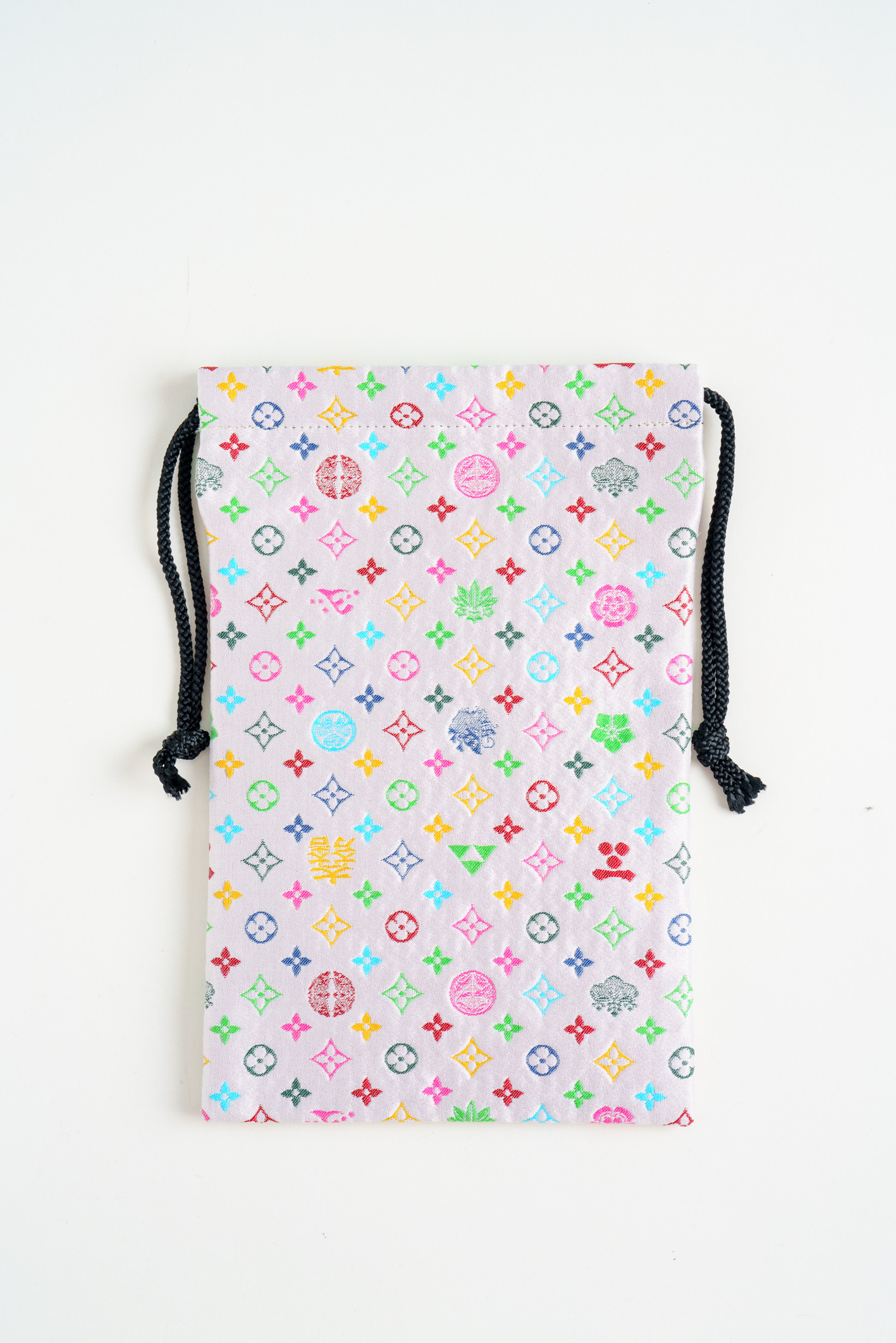 御朱印帳袋(御城印帳袋)　モノグラム柄(ホワイトバージョン)