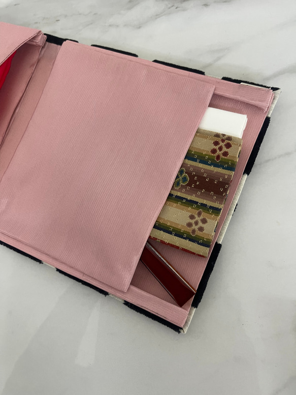 御礼sold out❗️茶道女史✨こんなの欲しかった袱紗ばさみ✨イギリス製生地使用✨オーダー制作承ります❗️ 4枚目の画像