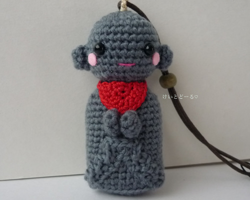 ご予約品/お地蔵さま☆あみぐるみストラップ/キーホルダー//お守り ご予約品/お地蔵さま☆あみぐるみストラップ/キーホルダー//お守り