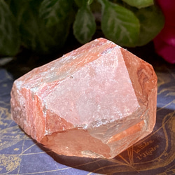 ブラジル ゴイアス州産　レッド　レムリアンシードクリスタル 原石　赤水晶 4枚目の画像
