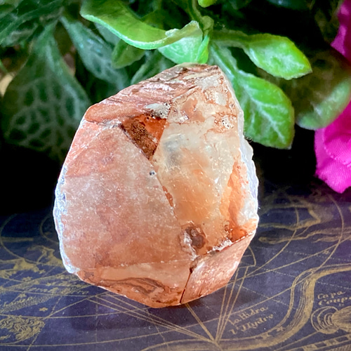 ブラジル ゴイアス州産レッドレムリアンシードクリスタル 原石赤水晶