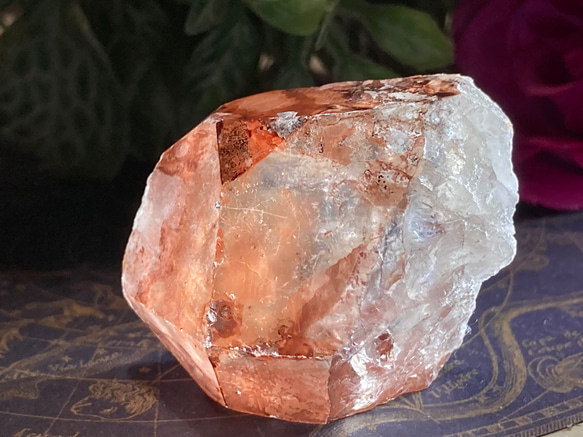 ブラジル ゴイアス州産　レッド　レムリアンシードクリスタル 原石　赤水晶 10枚目の画像