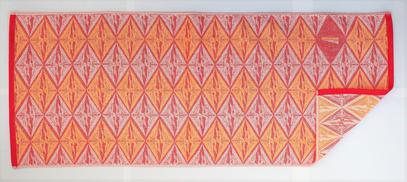 ＯＳＡＫＡＣＯＣＯＮ　３重ガーゼタオル　向鶴菱　サイズ85×34ｃｍ　綿100％　大阪泉州製 2枚目の画像