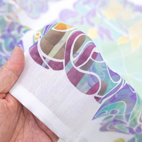 オパール透かしのれん○ブルー カーテン holy fruit☆12/20～お休み