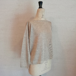 【特別提供品】リネン100％♡前後2WAYプルオーバー　キナリ 7枚目の画像