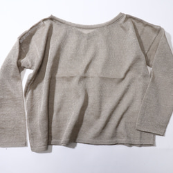 【特別提供品】リネン100％♡前後2WAYプルオーバー　キナリ 1枚目の画像