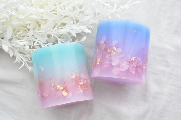 ボタニカルジェルキャンドル ミニホルダー 桜 No248 ボタニカルジェルキャンドル ミニホルダー 桜 No248