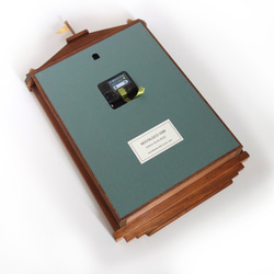 【送料無料】NOSTALGICO #028 レトロな掛け時計　Mサイズ 手作り品 アンティーク調 木製　インテリア 7枚目の画像