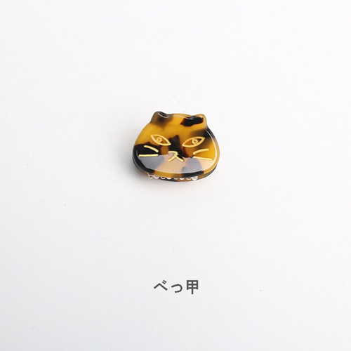 2個セット 猫型ミニクリップ ヘアクリップ バンスクリップ 髪留め