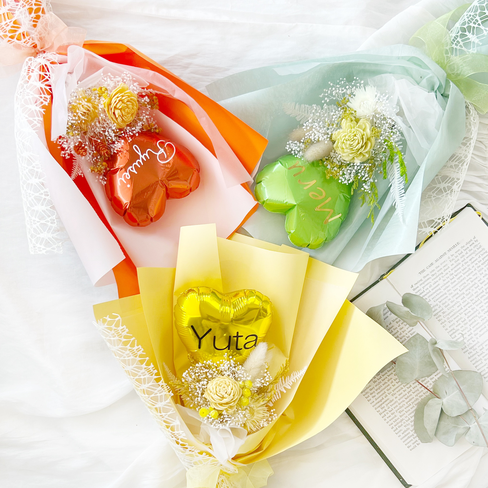 お菓子ブーケバルーンブーケ誕生日発表会結婚式花束推しフラスタ