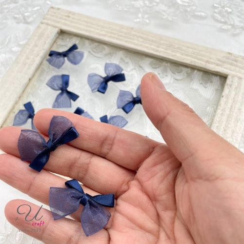 オーガンジーリボン♡ツイン♡大人かわいい オーガンジーリボン♡ツイン