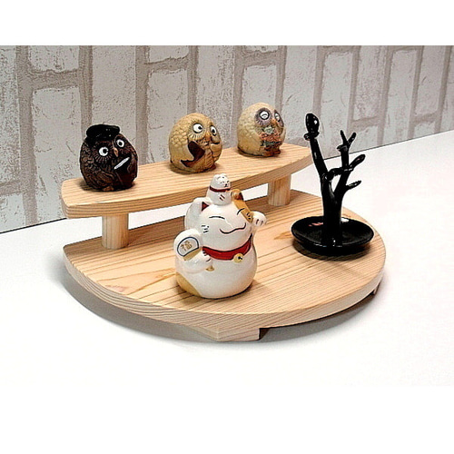 桧(ひのき) 飾り台・花台2段B / 木製雑貨 その他インテリア雑貨 ウッド