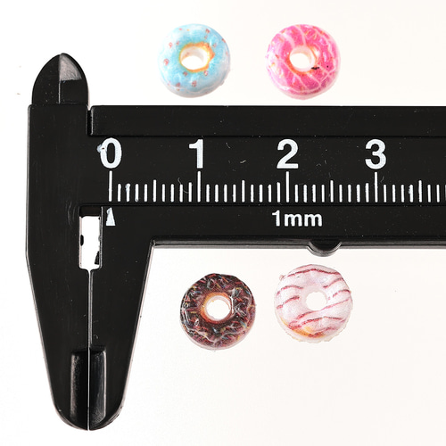 デコパーツ ドーナツ ミックス お菓子 9mm 300個 ネイルパーツ