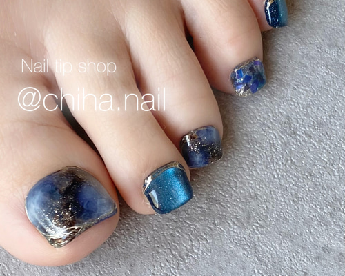 【フットネイル】ふわふわニュアンス フットネイルチップ 【フットネイル】ふわふわニュアンス フットネイルチップ