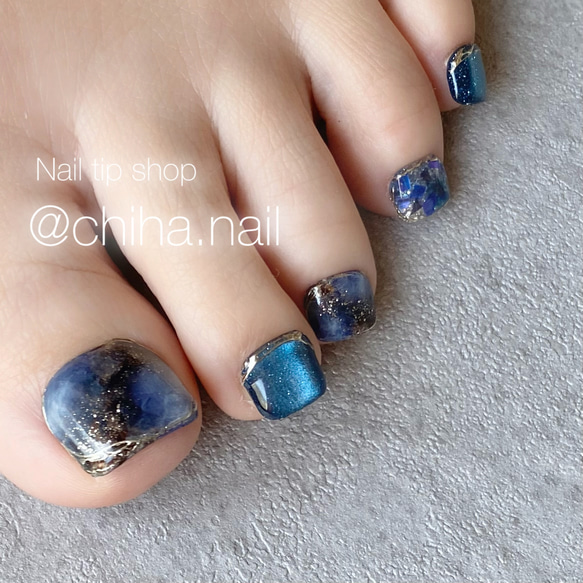 フットネイル ペディ 夏ネイル 春ネイル 大人かわいい 海ネイル 夏休み