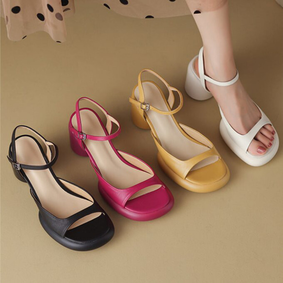 サンダル パンプス レディース本革レザー靴通勤散歩旅行 夏シューズ サンダル パンプス