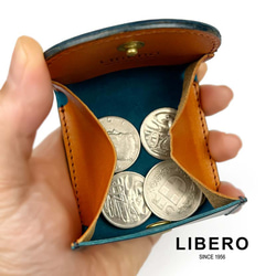 【全4色】LIBERO リベロ 日本製 新喜皮革×栃木レザー コードバン ボックス型コインケース 7枚目の画像