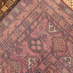 色枯れの美　アンティーク　アフガニスタン　トライバルラグ　手織り絨毯　ヴィンテージラグ　162x222cm　＃133 8枚目の画像